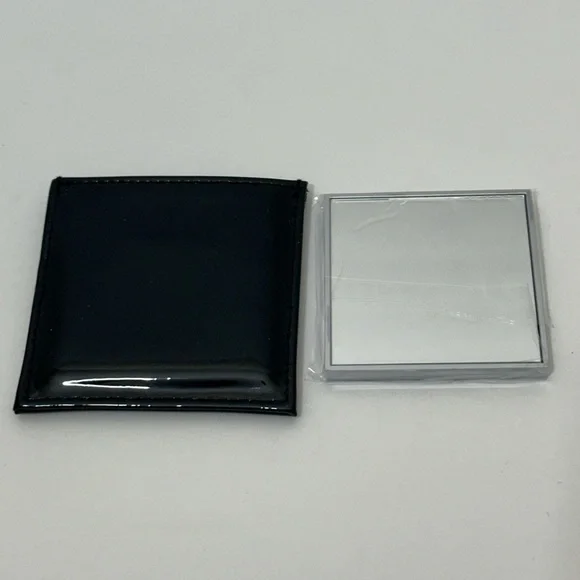 Yves Saint Laurent Rare Makeup Compact Mirror with Black Patent Leat…